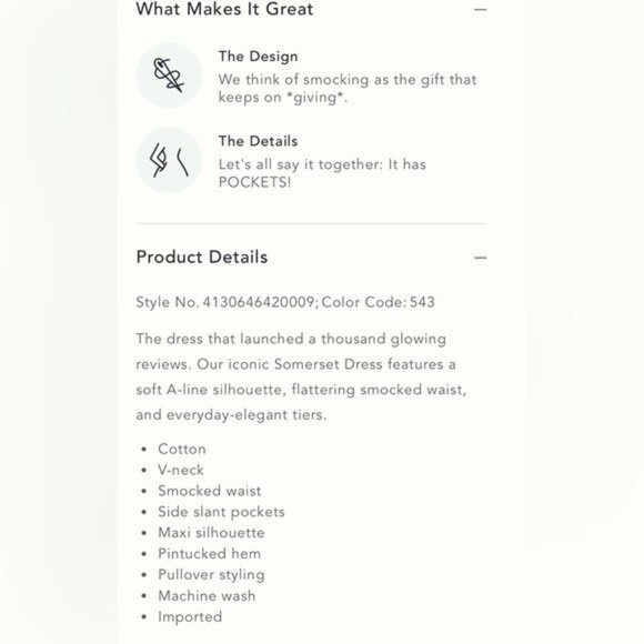 NWT Size M - The Somerset Maxi Dress 100% Cotton with Pockets (NWT US$ 168) - Picture 7 of 16